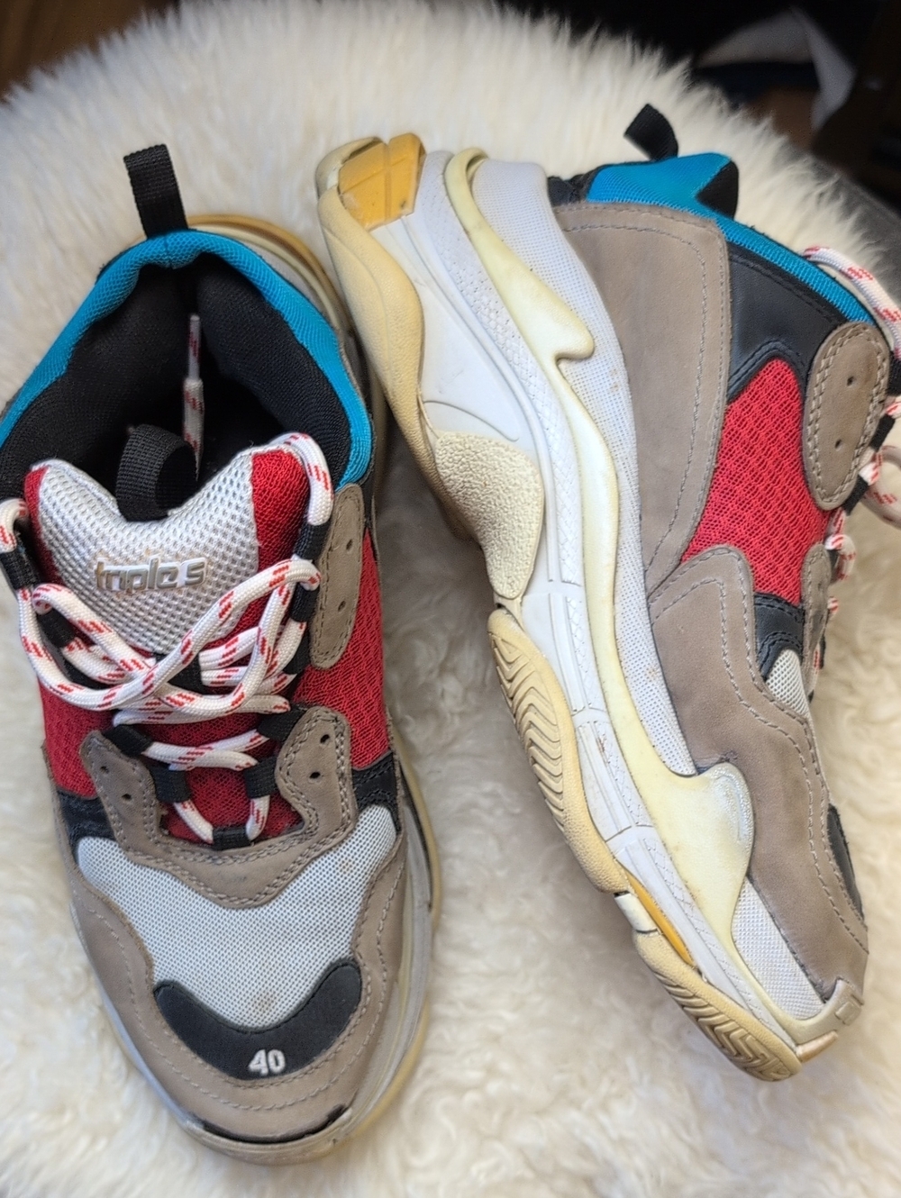 Balenciaga Triple S Sneakers | Multicolor | EU 40 | Designer Chunky Dad Shoes